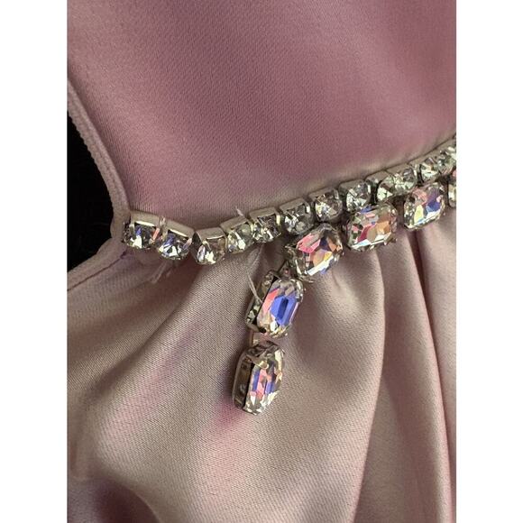 Mac Duggal Puff-Sleeve Short Party Dress 20688 in Blush Size 2 READ DESCRIPTION - Picture 11 of 15